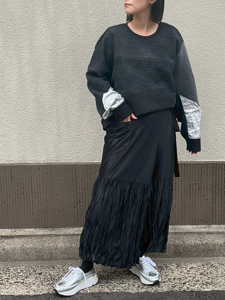 ★BLACKUP★ スカートパンツ 2カラー 楽天市場】【クーポンで30％オフ→4,605円】ハイウエスト ラップ