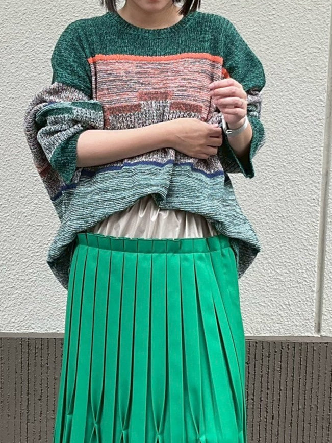 naptime nissy ニットラガーシャツ ダークグリーン 2023 SS COLLECTION - Naptime. | 西島隆弘プロデュースアパレル
