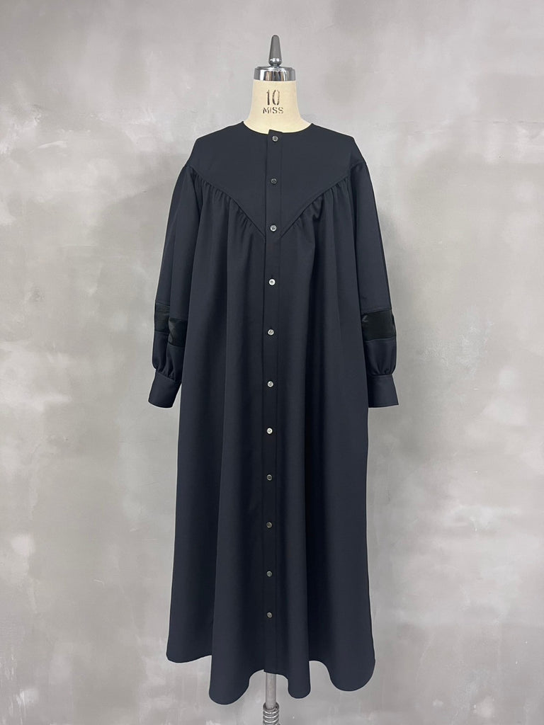 ギャザーワンピース(ブラック) | 【公式】NAKAGAMI ONLINE SHOP